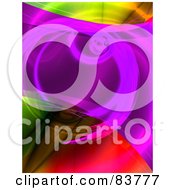 Poster, Art Print Of Abstract Colorful Fractal Swirl