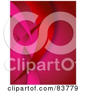 Poster, Art Print Of Red And Pink Swoosh Background