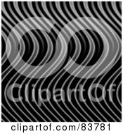 Poster, Art Print Of Wavy Silver Flames Background