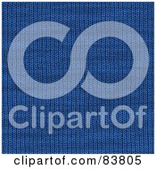 Royalty Free RF Clipart Illustration Of A Blue Yarn Texture Background