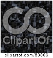 Royalty Free RF Clipart Illustration Of A Background Of Black Squares