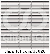 Royalty Free RF Clipart Illustration Of A White Venetian Blinds Background by Arena Creative