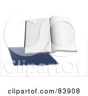 Poster, Art Print Of Blank 3d Hovering Book Over A Shadow - Version 3