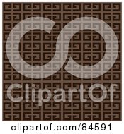 Poster, Art Print Of Seamless Repeat Background Of Two Toned Brown Blocks