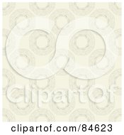 Poster, Art Print Of Seamless Repeat Background Of Faint Swirly Rings On Beige