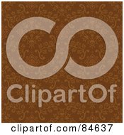 Royalty Free RF Clipart Illustration Of A Seamless Repeat Background Of Brown Diamonds On Brown