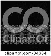 Royalty Free RF Clipart Illustration Of A Seamless Repeat Background Of Black With White Circles by BestVector