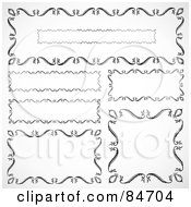 Royalty Free RF Clipart Illustration Of A Digital Collage Of Black And White Text Boxes Version 7