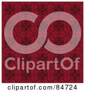 Royalty Free RF Clipart Illustration Of A Seamless Repeat Background Of Red Tile Squares