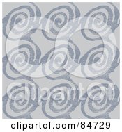 Poster, Art Print Of Seamless Repeat Background Of Work Thumbprint Or Spiral Patterns On Gray