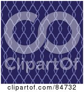 Royalty Free RF Clipart Illustration Of A Seamless Repeat Background Of Diamonds On Blue