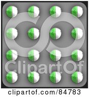 Poster, Art Print Of Blister Package Of Green And White Pills