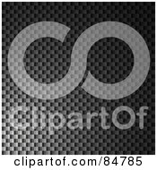 Royalty Free RF Clipart Illustration Of A Textured Carbon Fiber Background In Gray Version 7