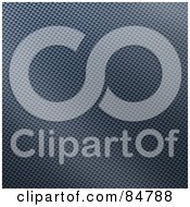 Royalty Free RF Clipart Illustration Of A Textured Carbon Fiber Background In Blue Version 1