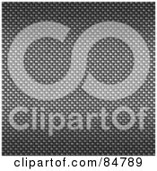 Royalty Free RF Clipart Illustration Of A Textured Carbon Fiber Background In Blue Version 2