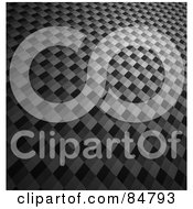 Royalty Free RF Clipart Illustration Of A Textured Carbon Fiber Background In Gray Version 6