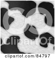 Royalty Free RF Clipart Illustration Of A Background Of Black And White Dairy Cow Fur Print Pattern