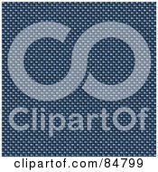 Royalty Free RF Clipart Illustration Of A Textured Carbon Fiber Background In Blue Version 2 by Arena Creative
