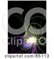 Poster, Art Print Of Abstract Fractal Design Background - Version 35