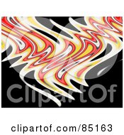 Poster, Art Print Of Red Yellow And White Flames On Black