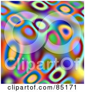 Royalty Free RF Clipart Illustration Of A Funky Colorful Psychedelic Background Design 4
