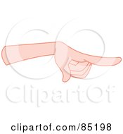 Royalty Free RF Clipart Illustration Of A Gesturing Hand Sternly Pointing by yayayoyo
