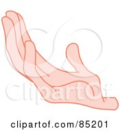 Royalty Free RF Clipart Illustration Of A Gesturing Hand Beckoning