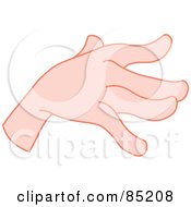 Royalty Free RF Clipart Illustration Of A Gesturing Hand