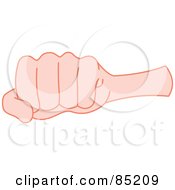 Poster, Art Print Of Gesturing Hand Clenched