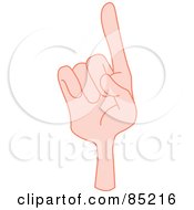 Royalty Free RF Clipart Illustration Of A Gesturing Hand Smartly Pointing by yayayoyo