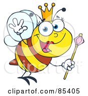 Poster, Art Print Of Friendly Queen Bee