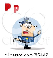 Poster, Art Print Of Cop With Letters C