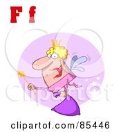 Poster, Art Print Of Fairy With Letters F