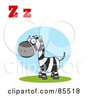 Poster, Art Print Of Zebra With Letters Z