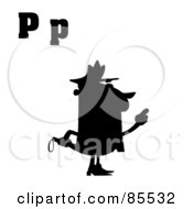 Poster, Art Print Of Silhouetted Cop With Letters C