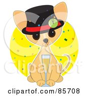 Poster, Art Print Of Adorable New Year Chihuahua Puppy