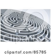Poster, Art Print Of Circular 3d Maze