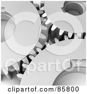 Royalty Free RF Clipart Illustration Of 3d Cogwheels Flat by Mopic