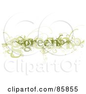 Poster, Art Print Of Green Curly Vine