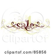 Poster, Art Print Of Brown And Beige Curly Sale Vine