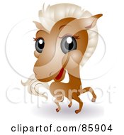 Poster, Art Print Of Adorable Big Head Baby Horse