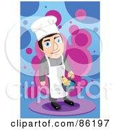 Poster, Art Print Of Chef Cooking Fish In A Pot