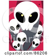 Poster, Art Print Of Evil Ghosts Over Pink
