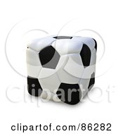 Poster, Art Print Of 3d Cubic Soccer Ball