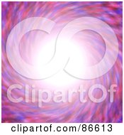 Royalty Free RF Clipart Illustration Of A Bright Light In The Center Of A Spinning Pink And Purple Vortex