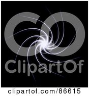 Royalty Free RF Clipart Illustration Of A Swirling Star Burst Over Black by Arena Creative
