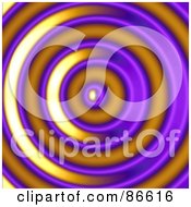 Poster, Art Print Of Purple And Orange Ripple