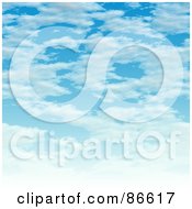 Royalty Free RF Clipart Illustration Of A Sky Of Clouds