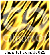 Poster, Art Print Of Yellow And Black Flame Background