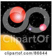 Poster, Art Print Of Colorful Solar System In Space